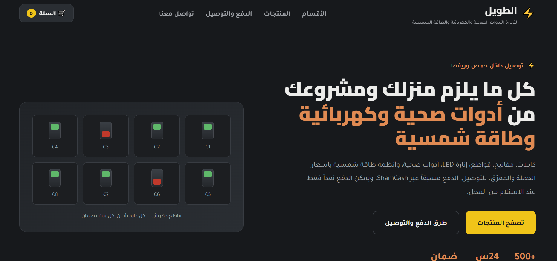 Business website concept